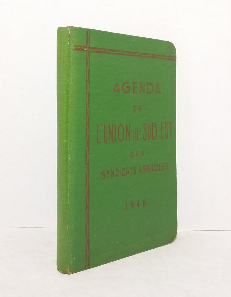 Agenda de l'Union du Sud-Est des Syndicats Agricoles - 1948