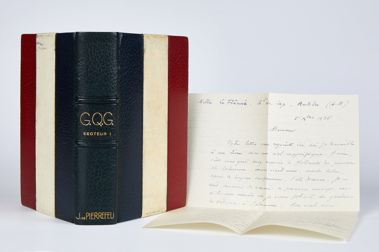 G. Q. G. Secteur 1. Trois ans au grand quartier général par le rédacteur du communiqué.