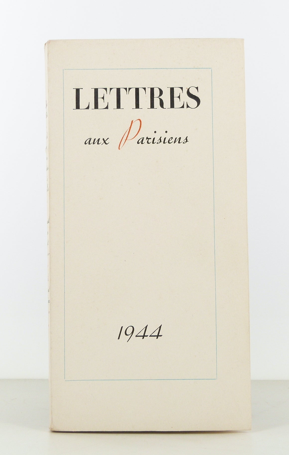 Letters to Parisians