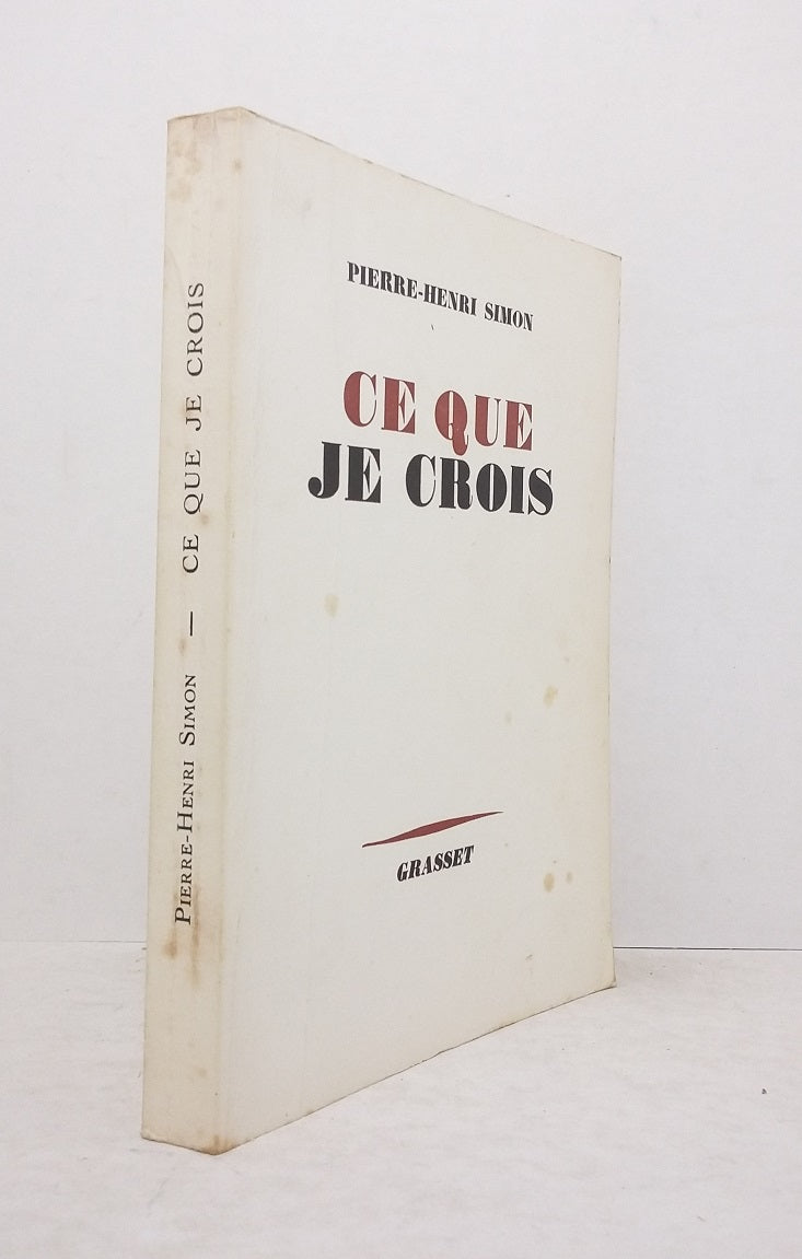 Ce que je crois