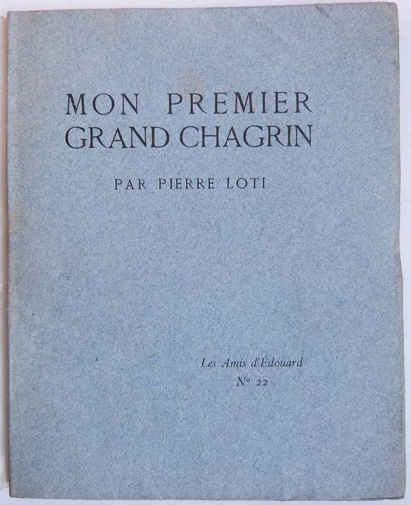 Mon premier chagrin