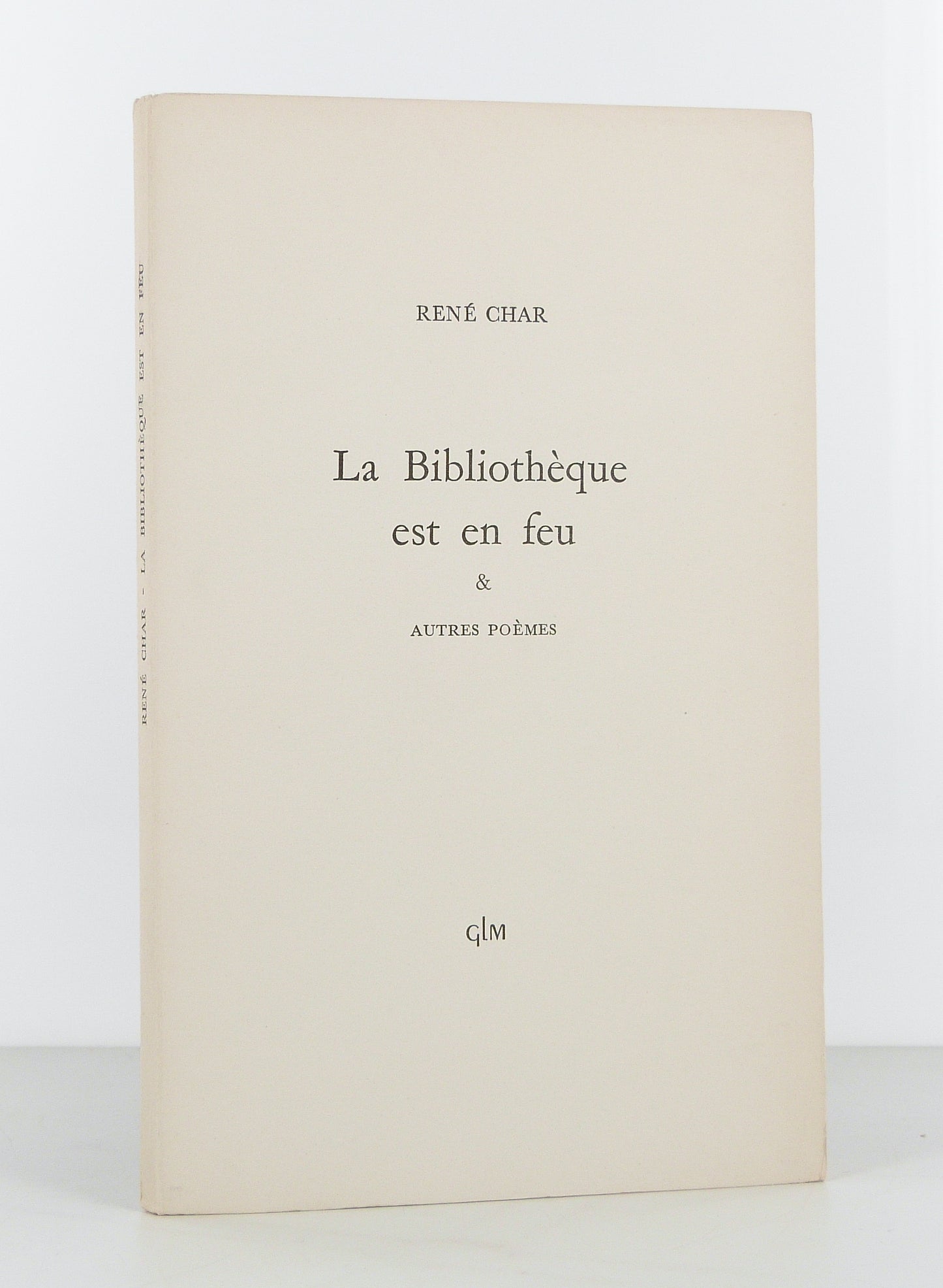 La Bibliothèque est en feu et autres poèmes