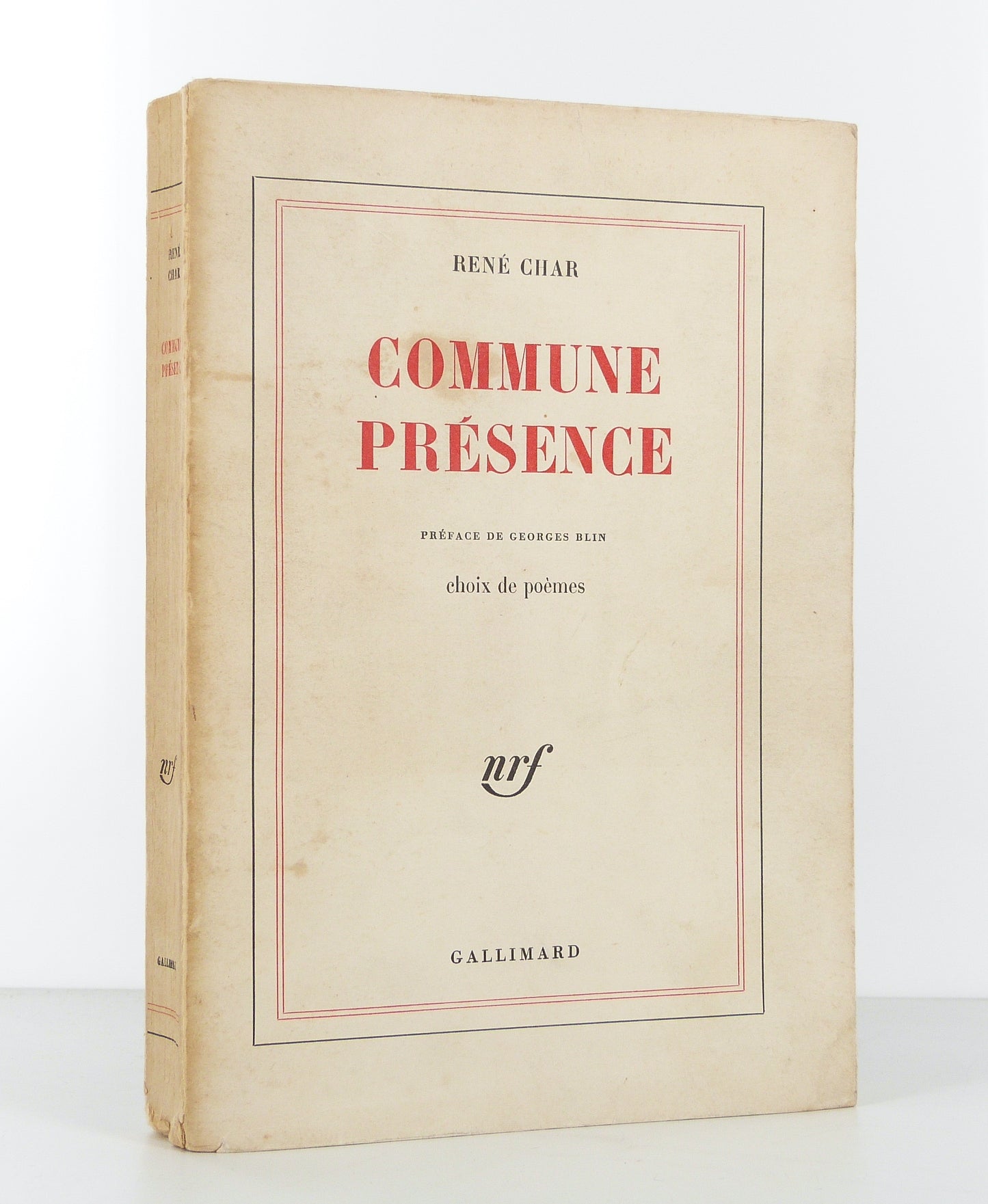 Commune présence. Choix de poèmes.
