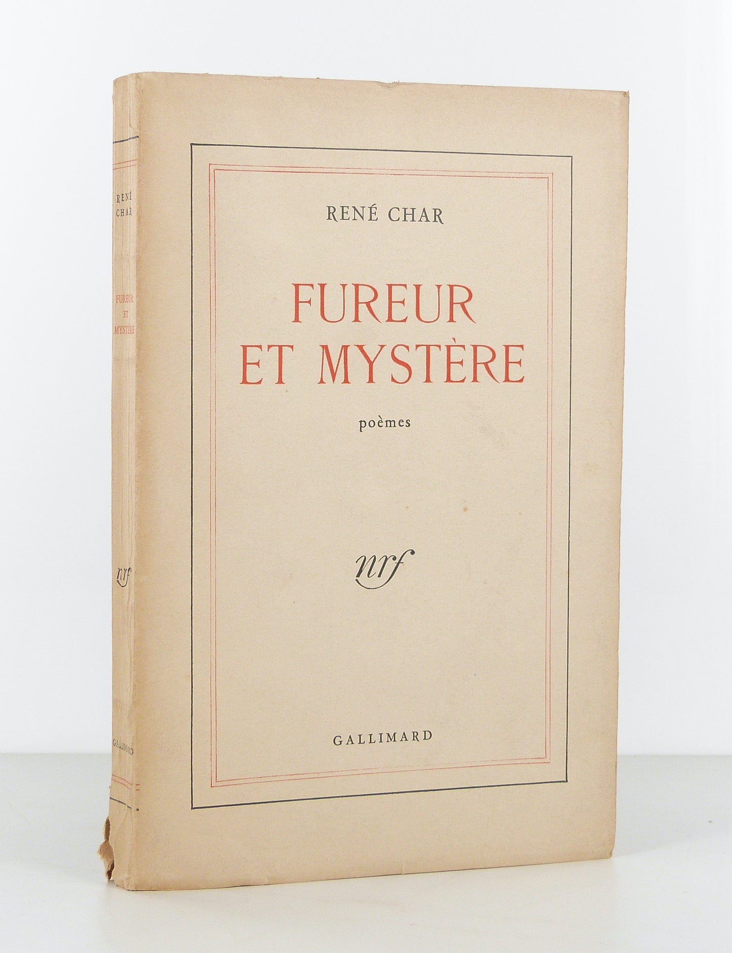 Fureur et mystère. Poèmes.