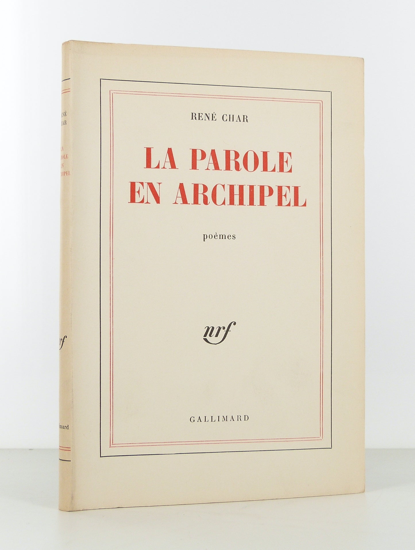 La parole en archipel. Poèmes.
