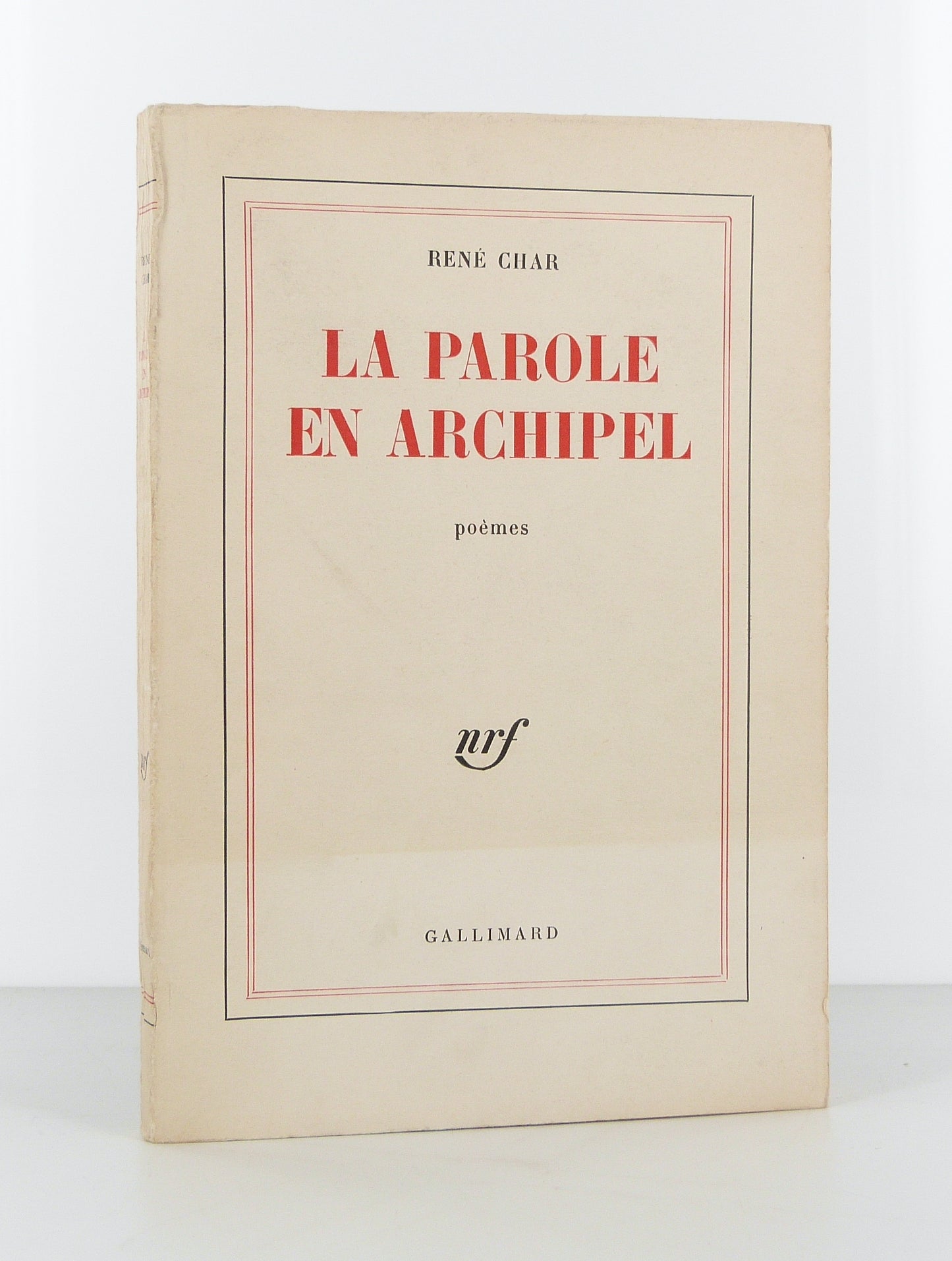 La parole en archipel. Poèmes.