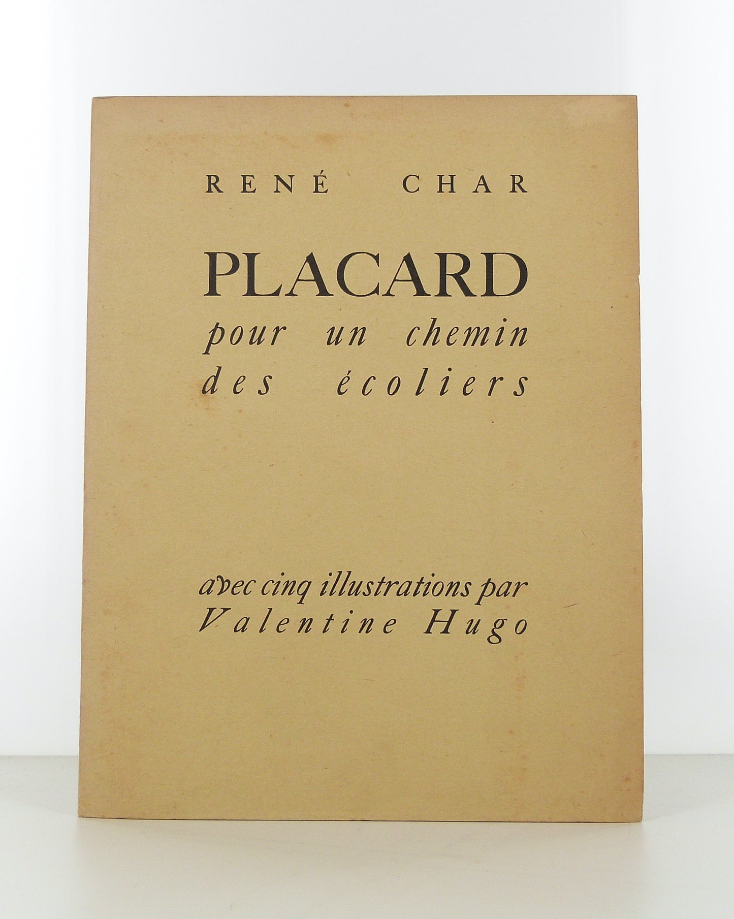 Placard pour un chemin des écoliers