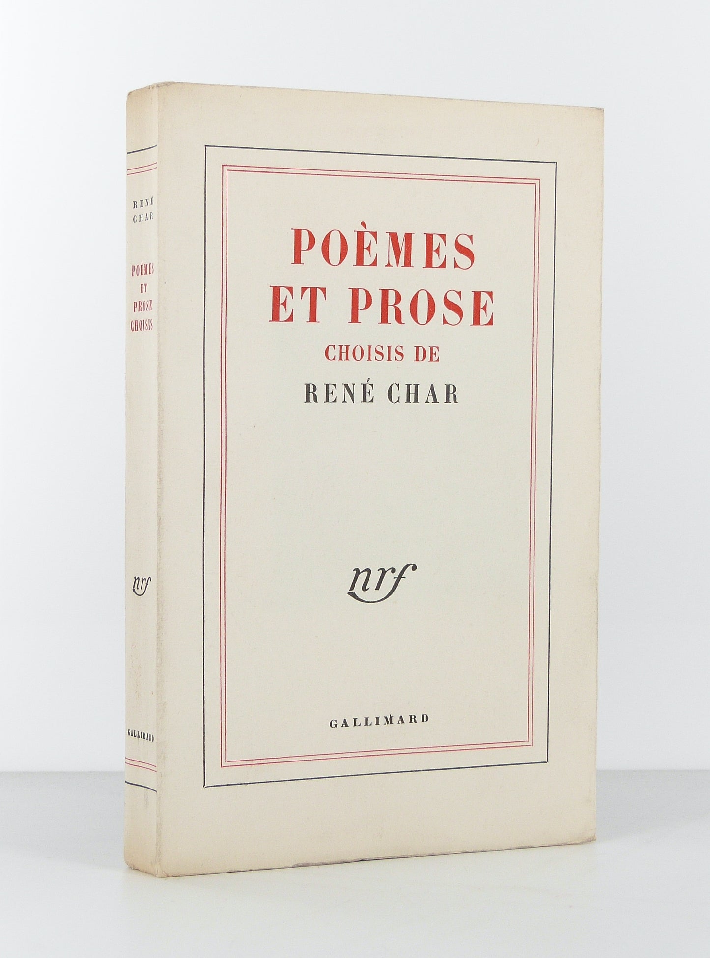 Poèmes et prose choisis de René Char