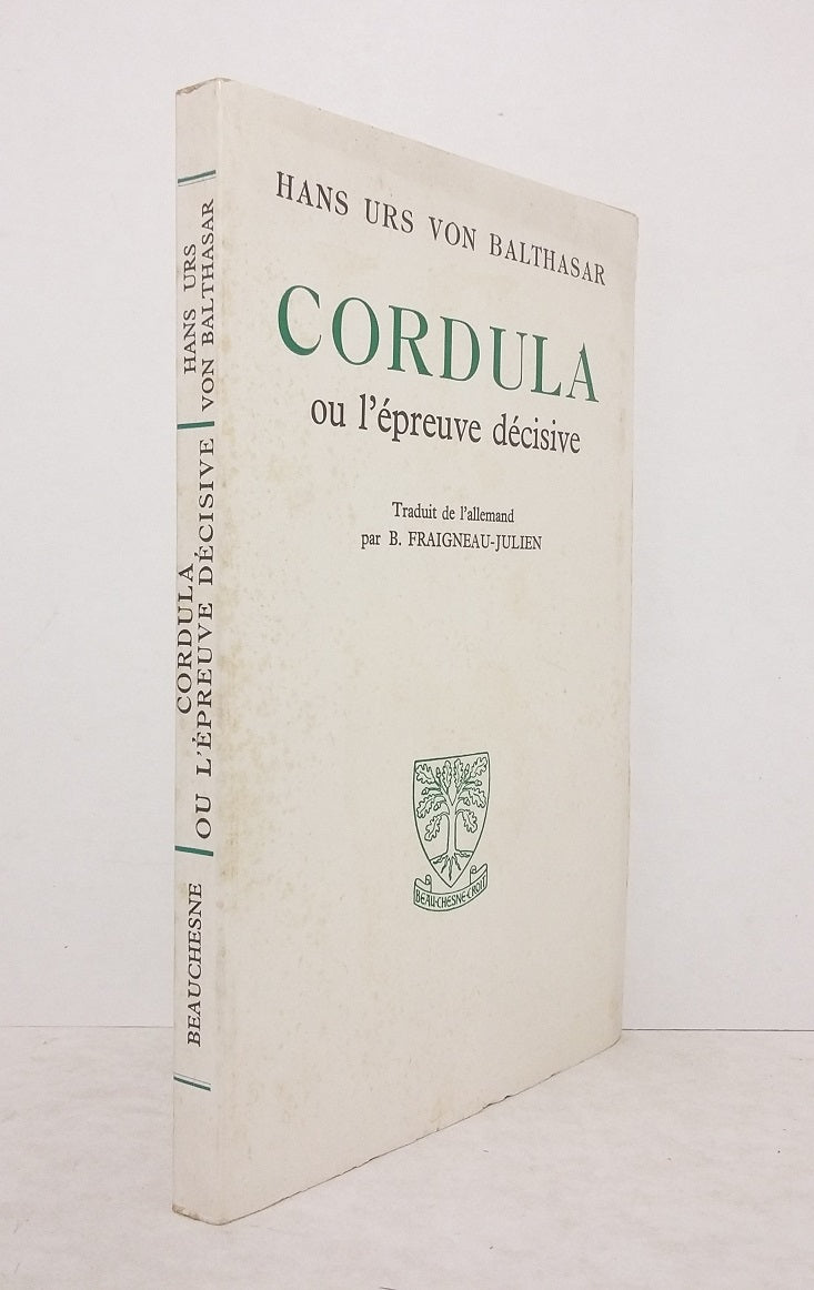 Cordula ou l'épreuve décisive
