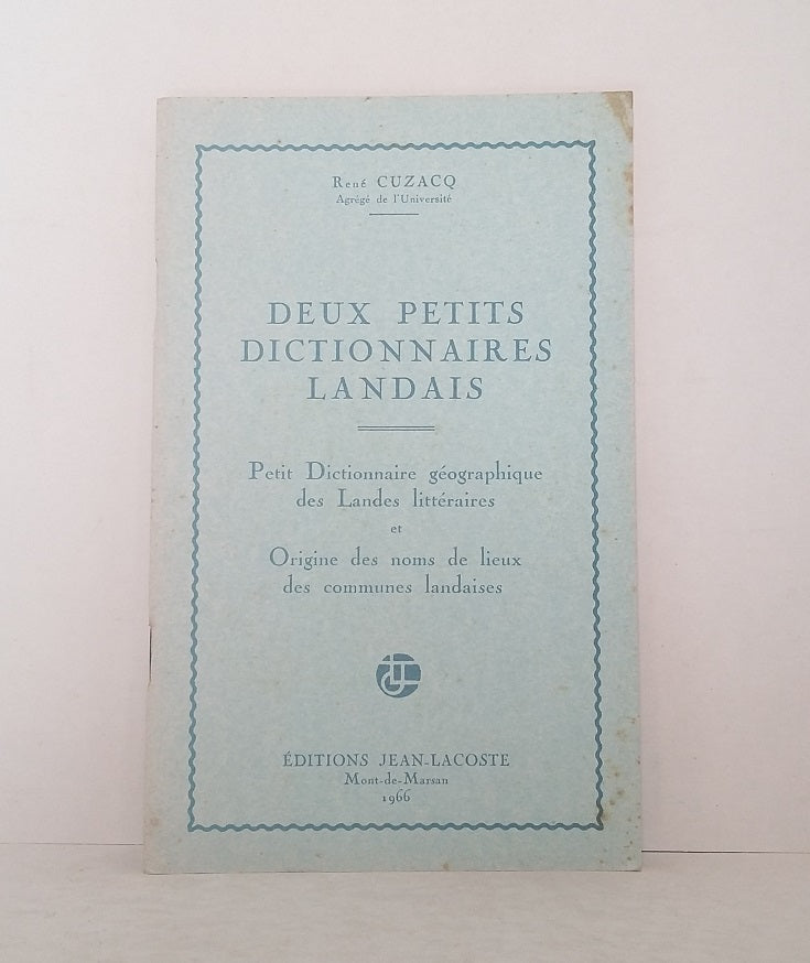 Two small Landais dictionaries.