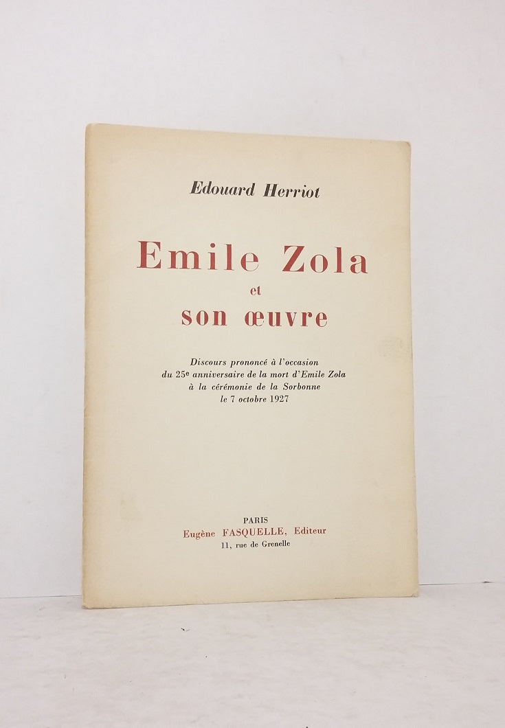 Émile Zola et son oeuvre.