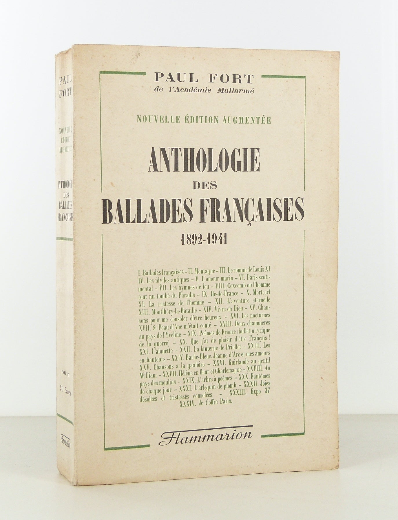 Anthology of French Ballads 1892-1941