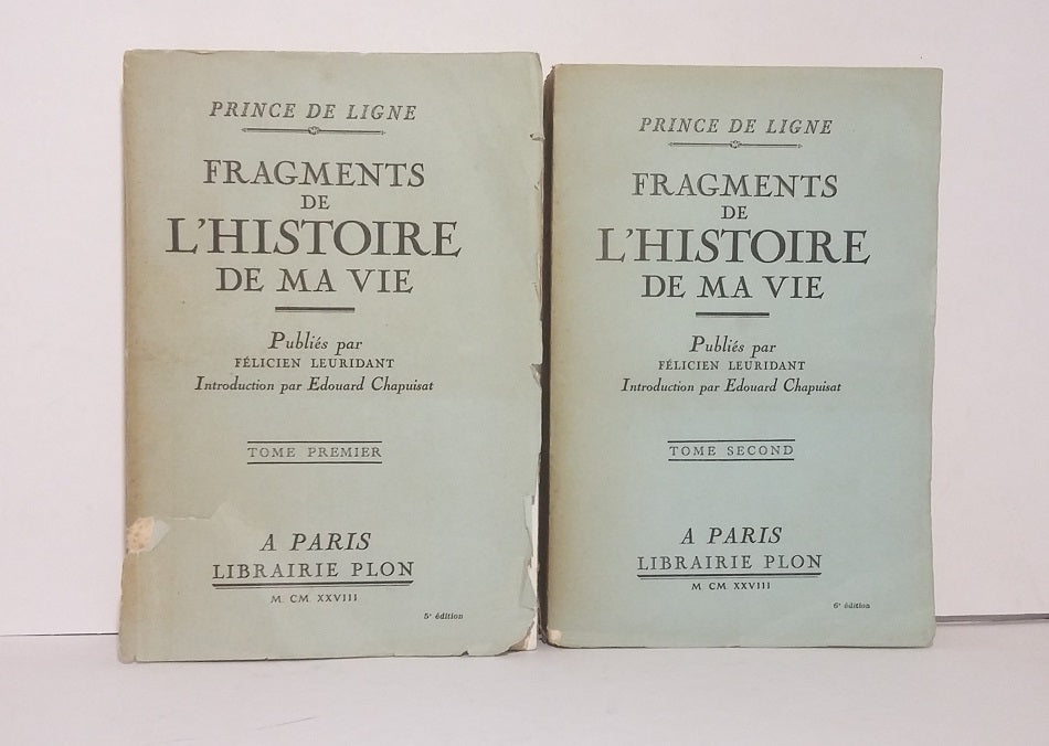 Fragments de l'histoire de ma vie - Tomes I et II