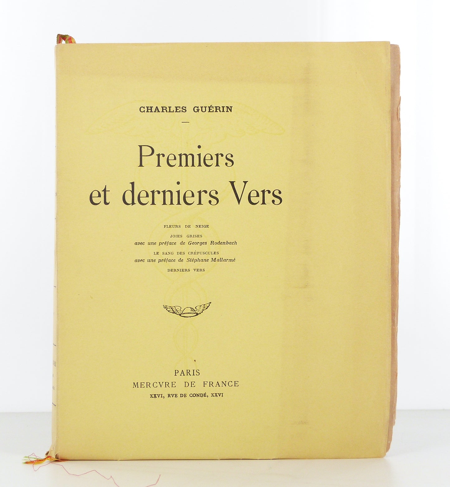 Premiers et derniers poèmes Vers