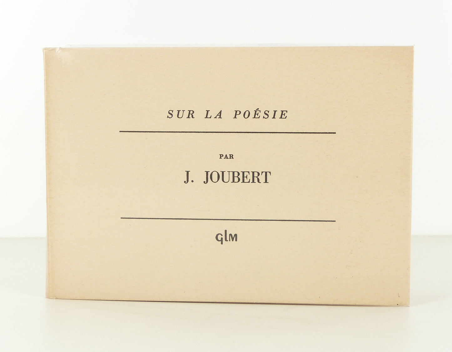 Sur la poésie