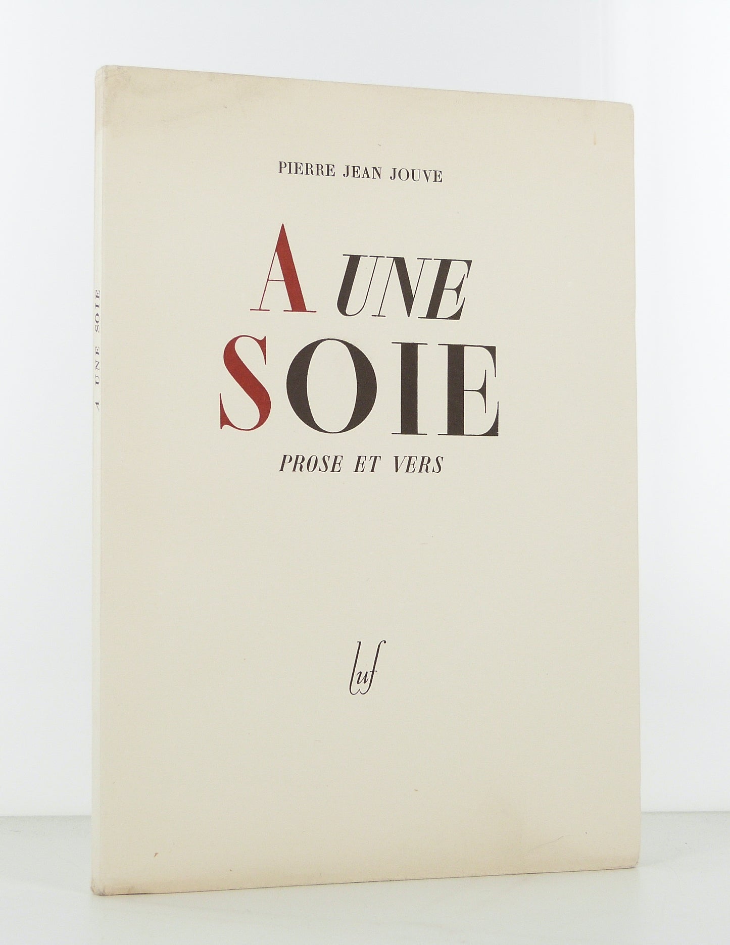 A une soie. Prose et vers.