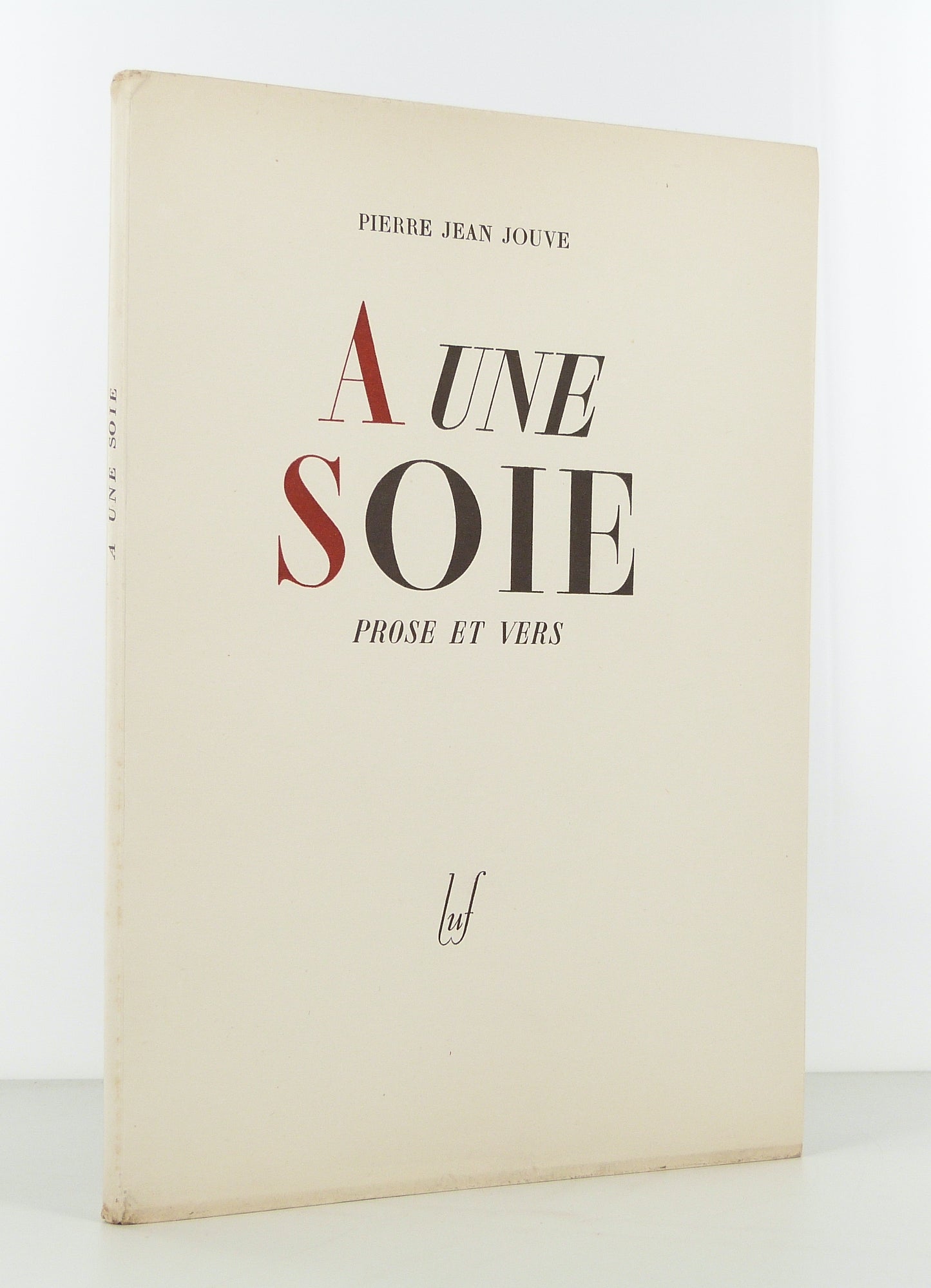 A une soie, prose et vers