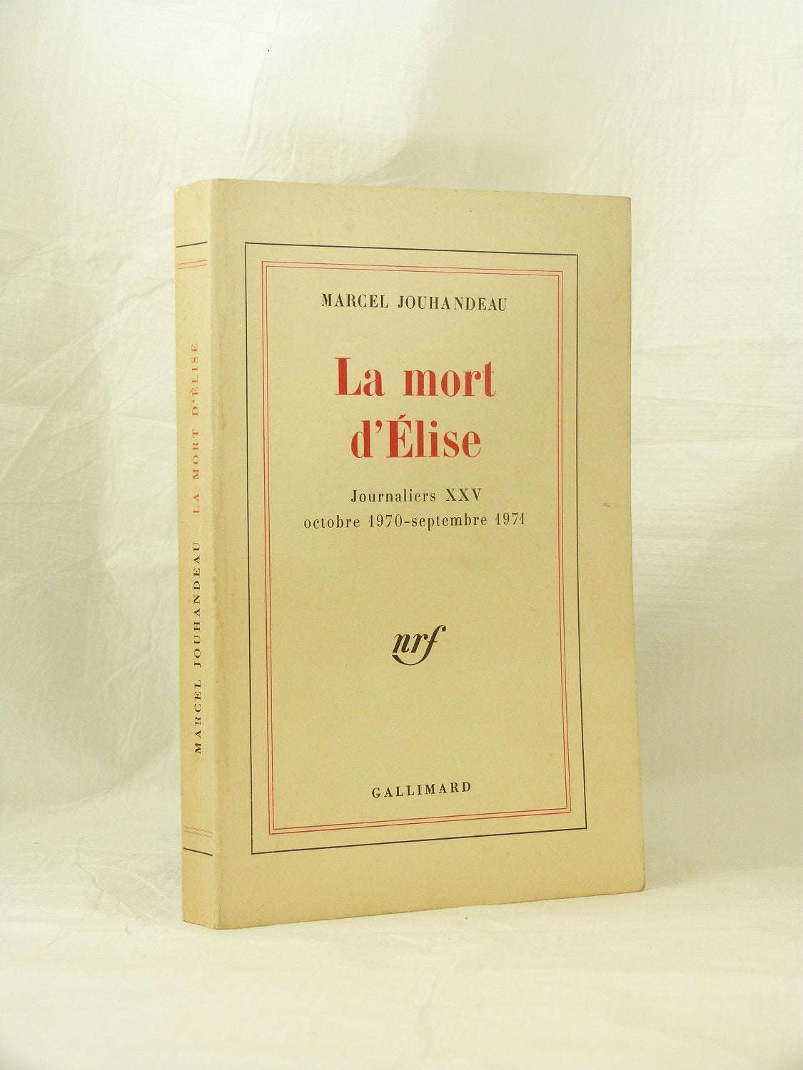 Elise's death. Daily entries October 1970 - September 1971