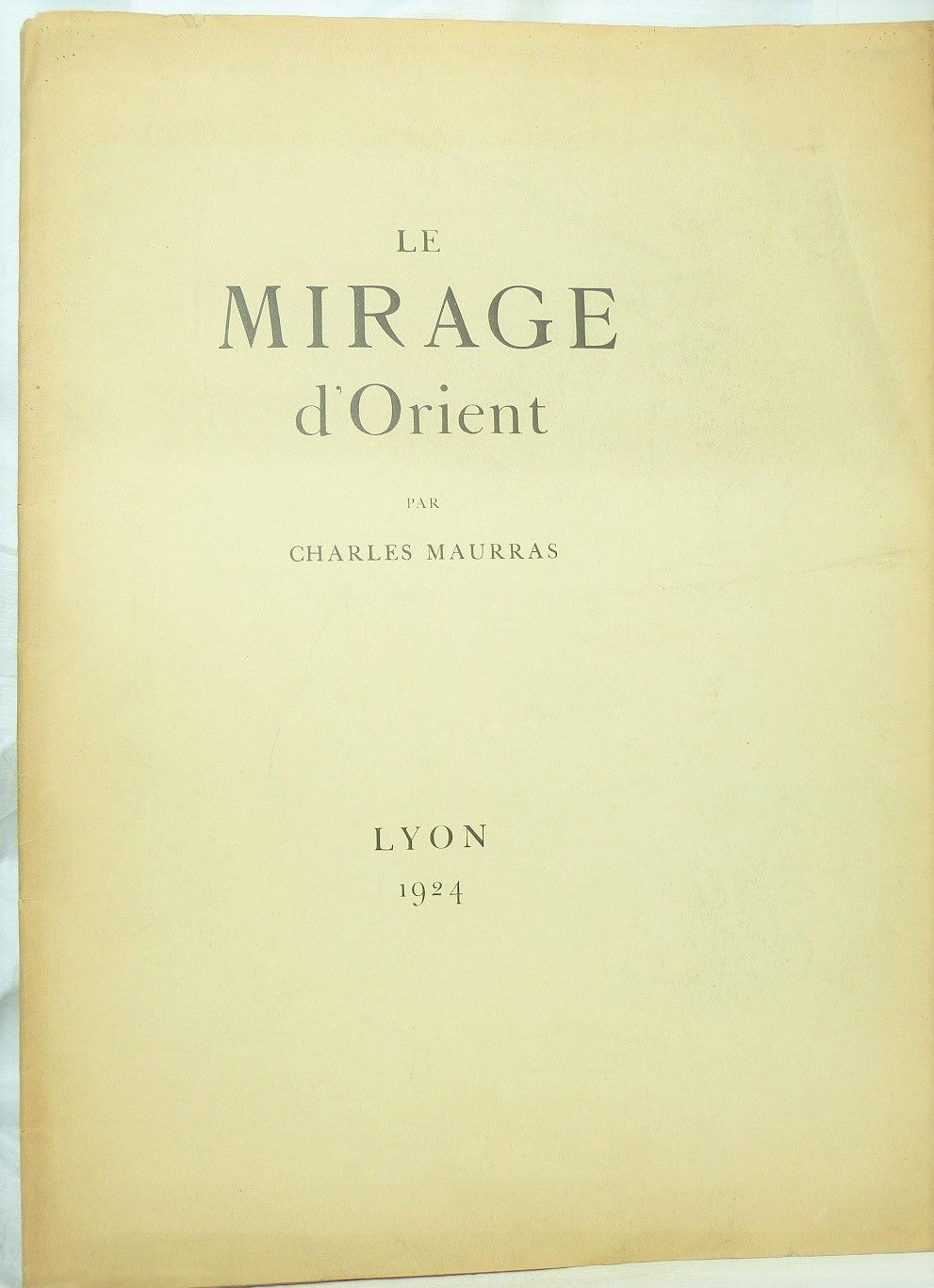 Le mirage d' Orient