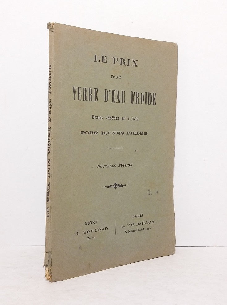 Le prix d'un verre d'eau froide.