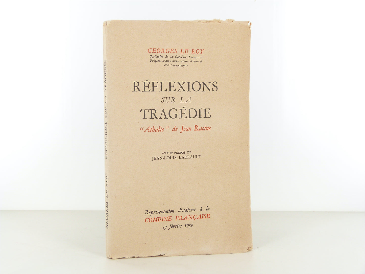 Réflexions sur la tragédie