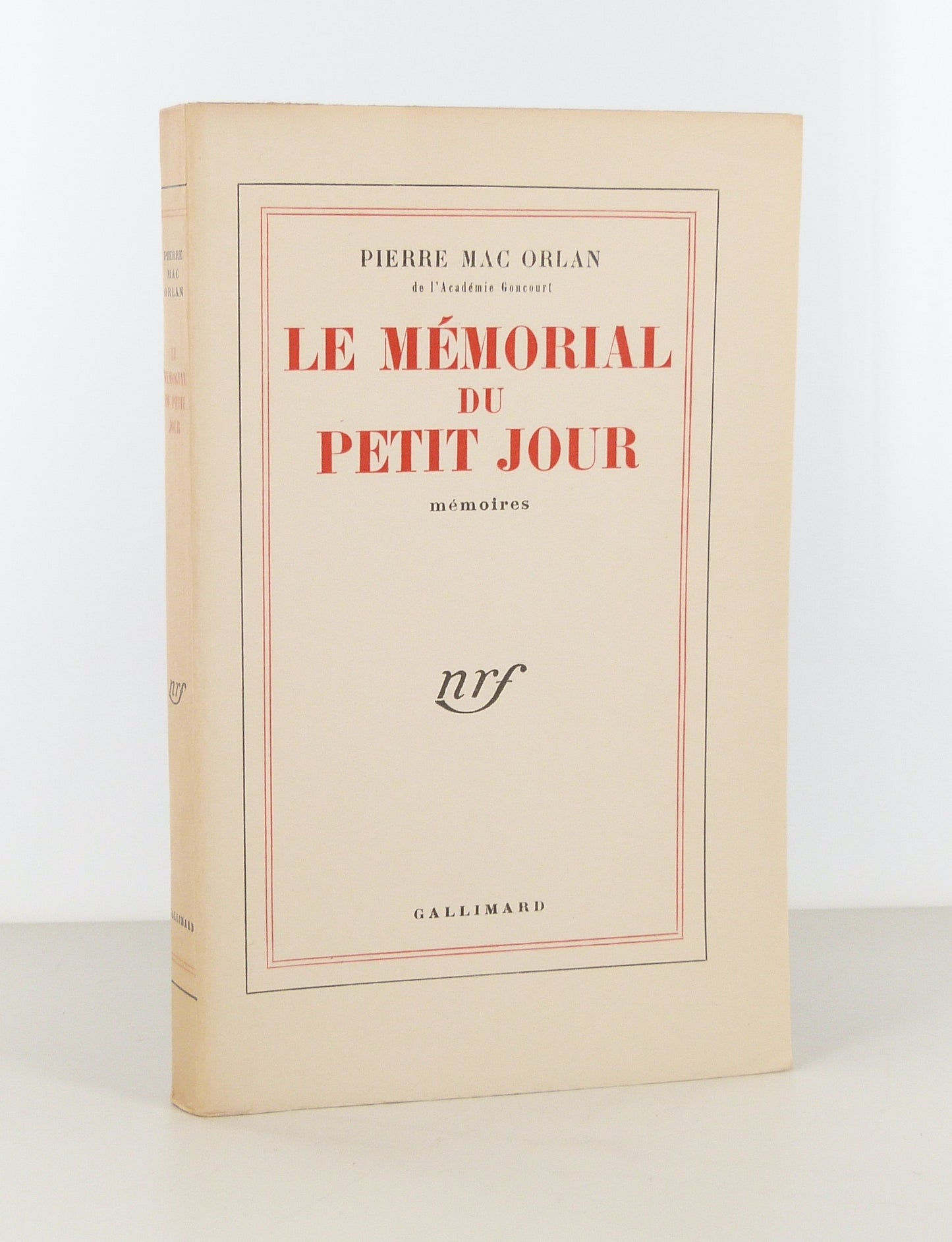 The Little Day Memorial. Memoirs.