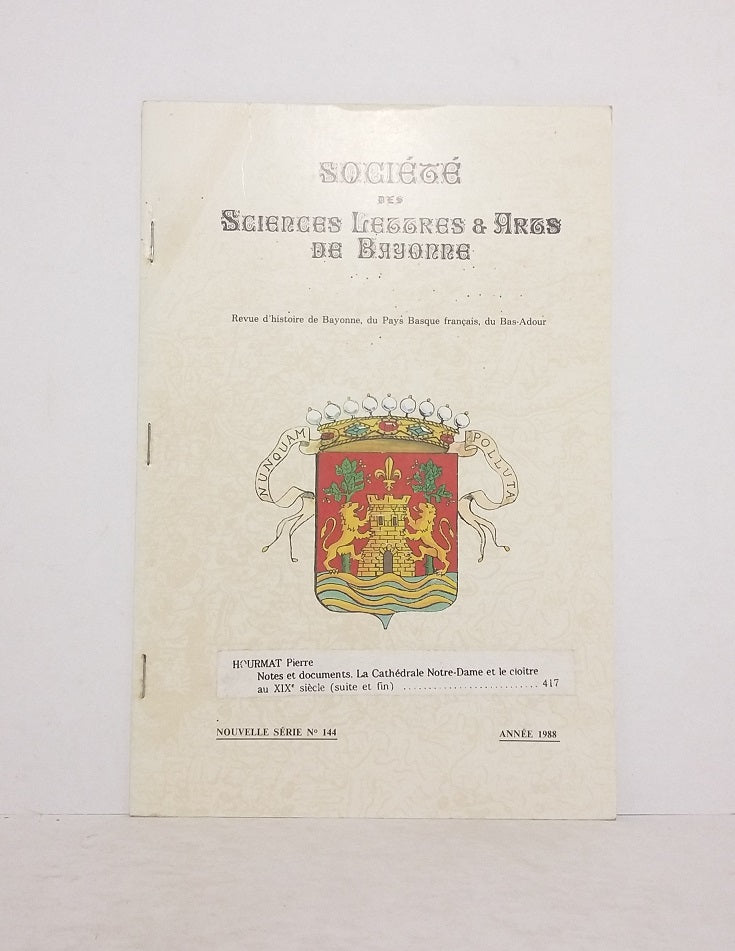Notes et documents. La Cathédrale Notre-Dame et le cloître au XIXe siècle (suite et fin)