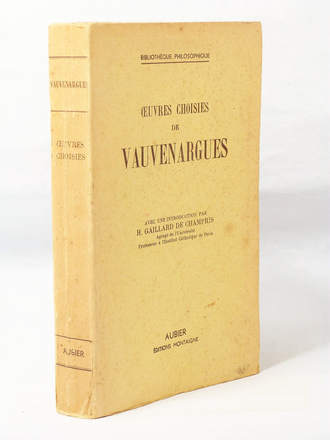 Oeuvres choisies de Vauvenargues