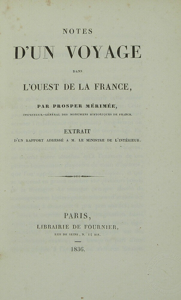 Notes d'un voyage dans l'ouest de la France
