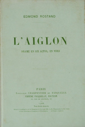 L'Aiglon, drame en six actes en vers
