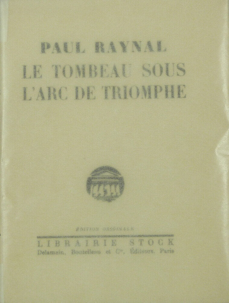 Le tombeau sous l'arc de Triomphe
