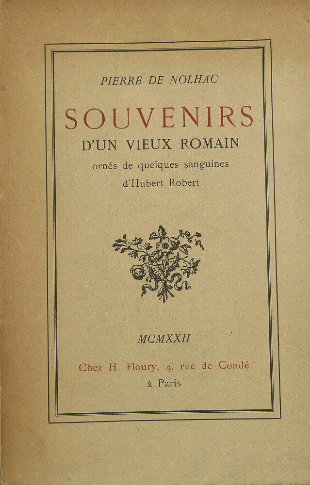 Souvenirs d'un vieux romain