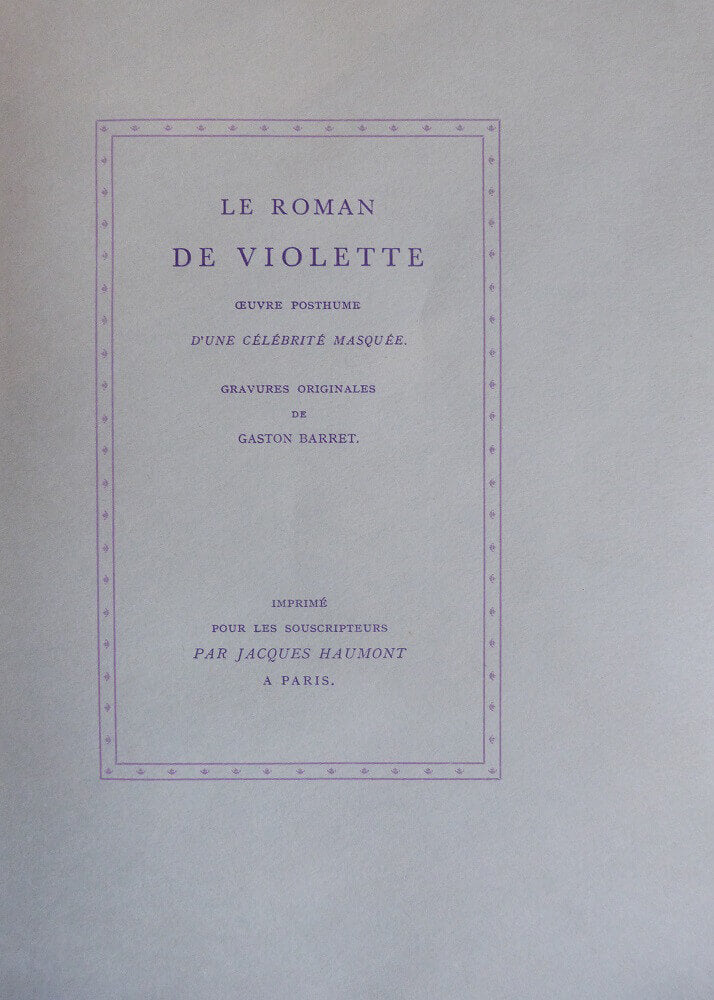 Le roman de Violette