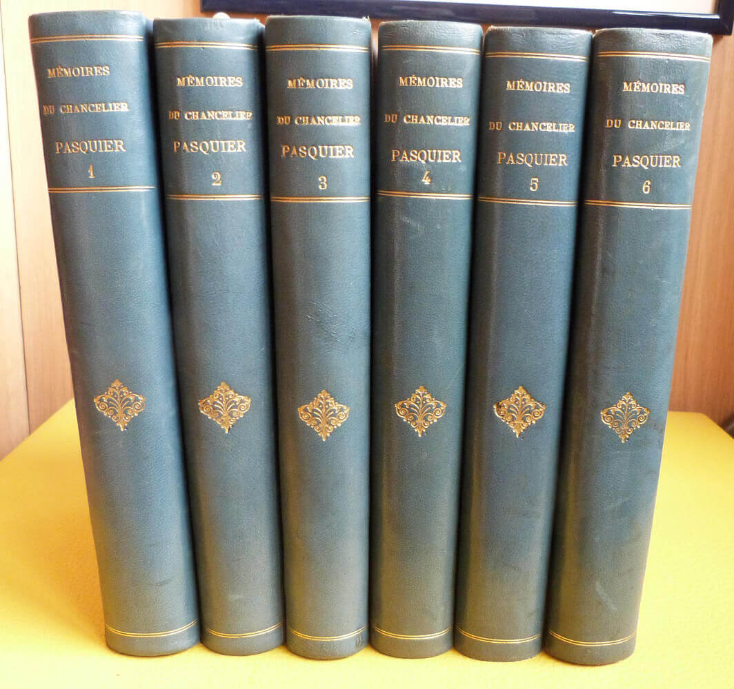 Memoirs of Chancellor Pasquier published by M. le Duc d'Audiffret-Pasquier