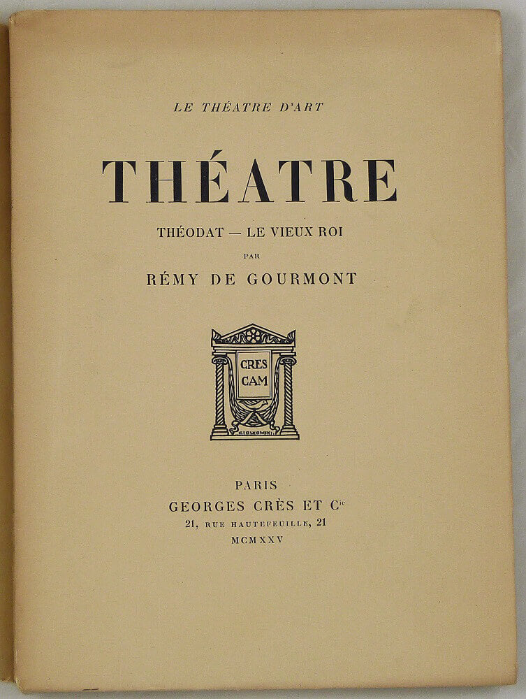 Théâtre. Théodat - Le Vieux roi.