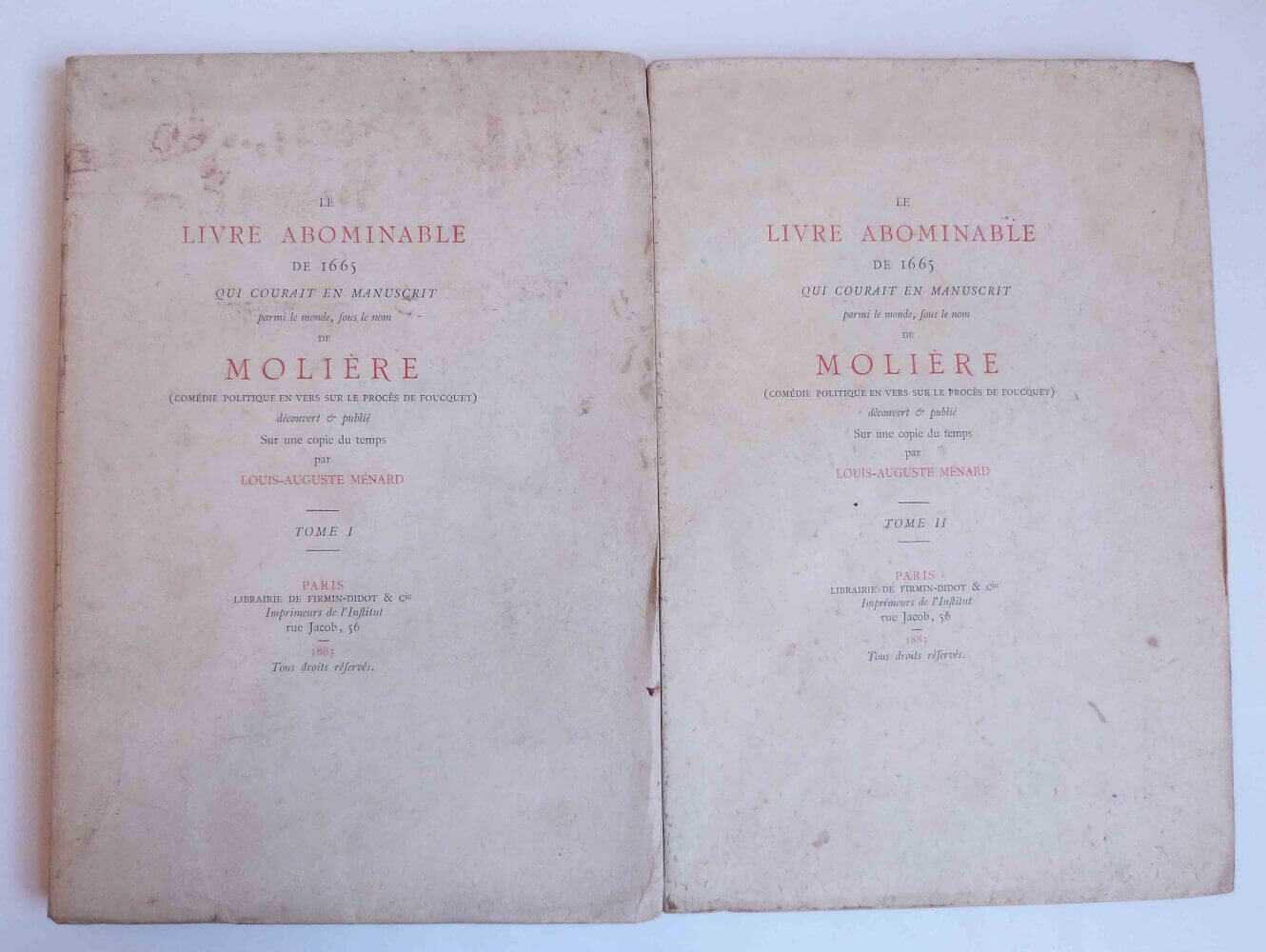 Le livre abominable de 1665
