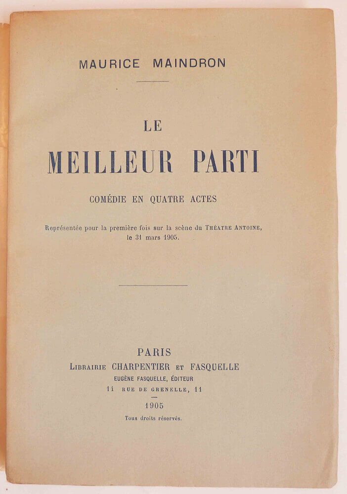 Le meilleur parti.