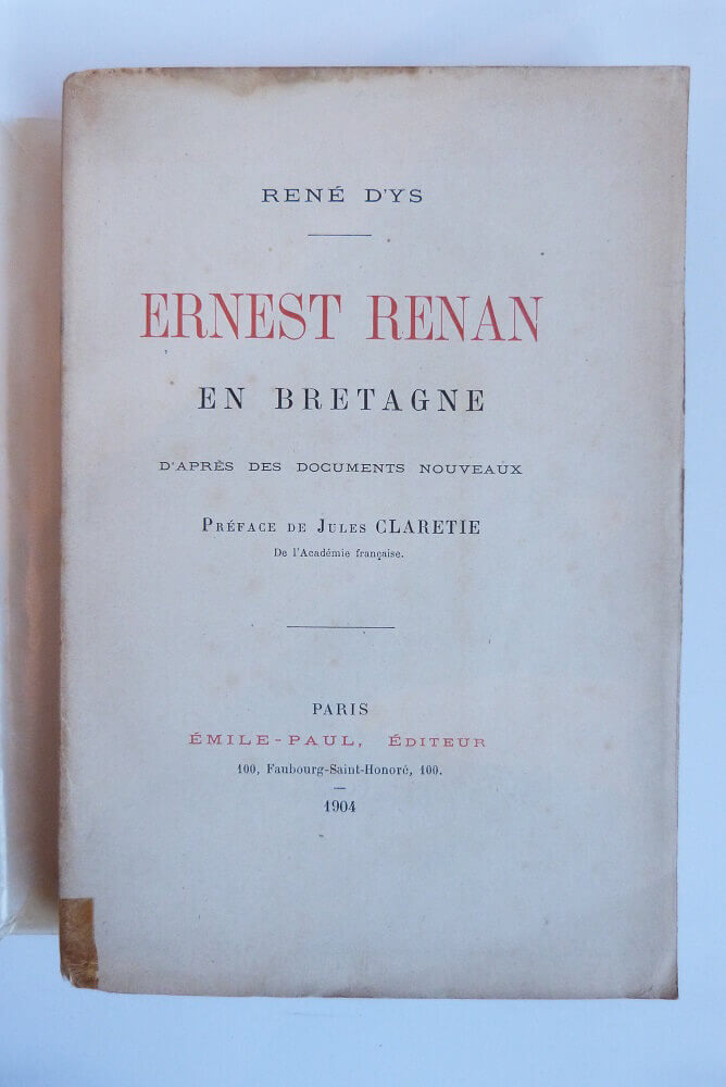 Ernest Renan en Bretagne