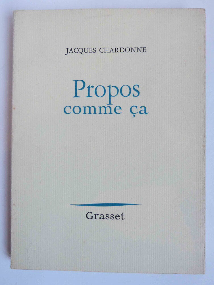 Propos comme ça
