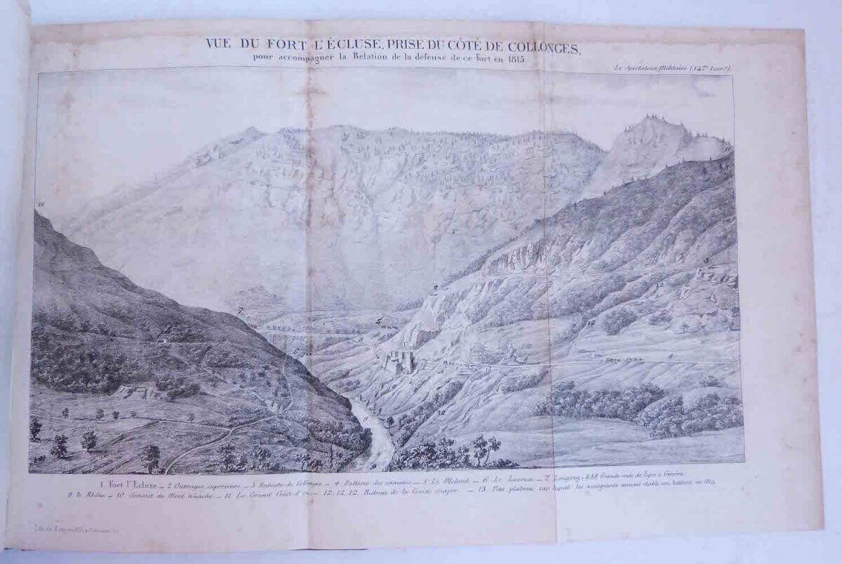 Défense du fort de l'écluse en 1815