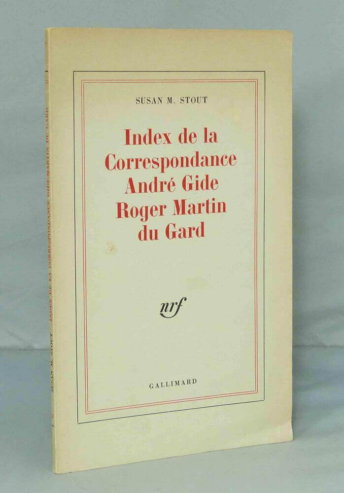 Index to the André Gide Roger Martin du Gard Correspondence