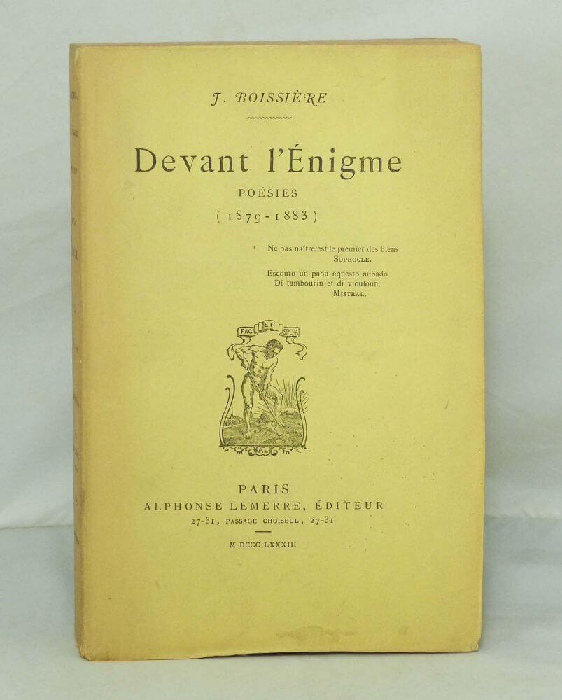 Devant l'Enigme.