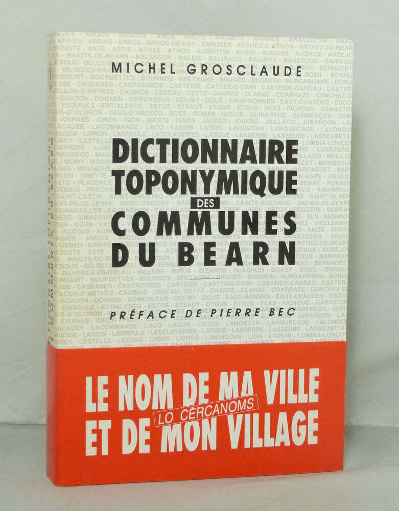 Dictionnaire toponymique des communes du Béarn