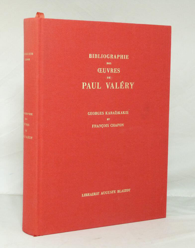 Bibliographie des oeuvres de Paul Valéry