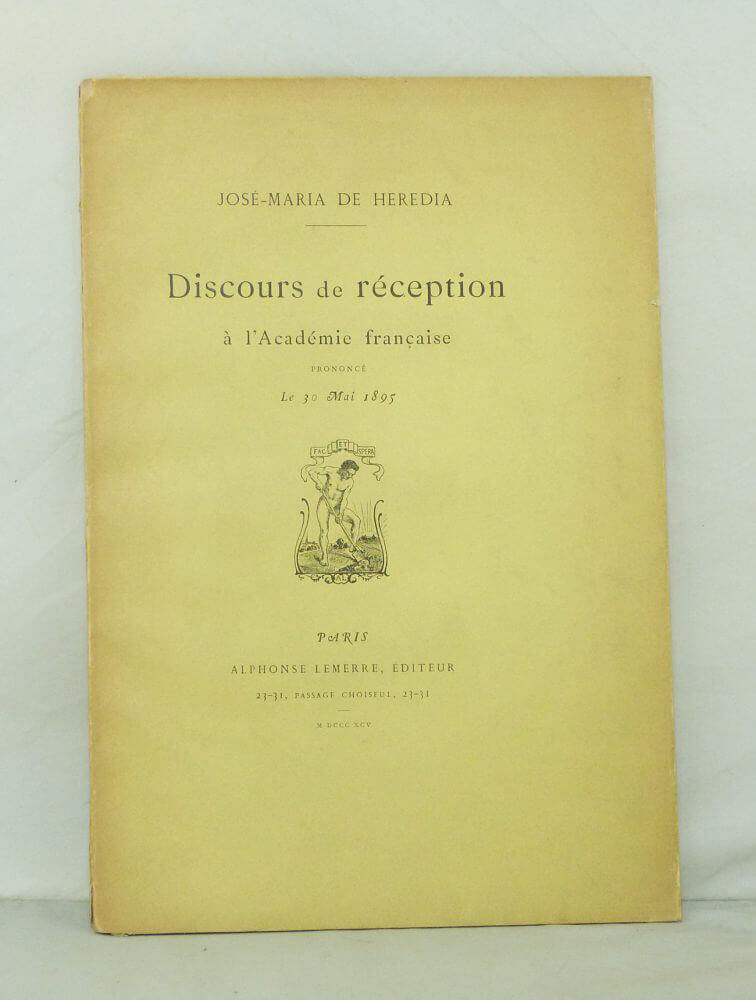 Acceptance Speech at the Académie française