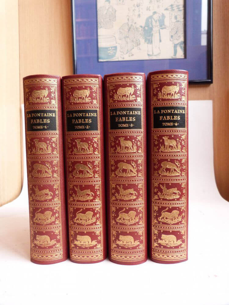 Fables de LA FONTAINE: 4 volumes.