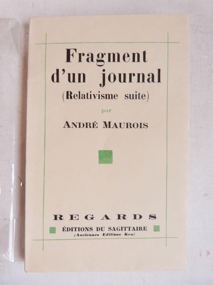 Fragment d'un journal (Relativisme suite)