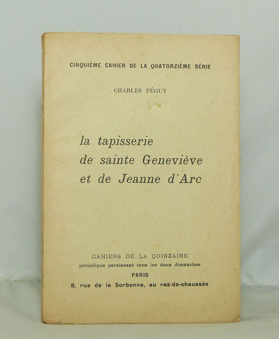 La tapisserie de sainte Geneviève et de Jeanne d'Arc