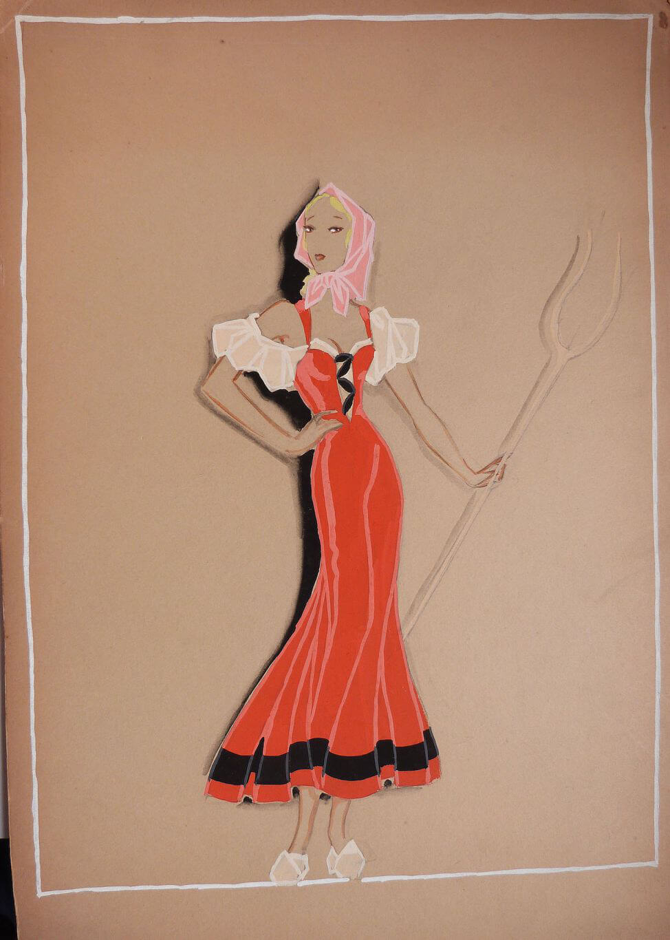 Original drawing by Jenny Carré (1902-1945)