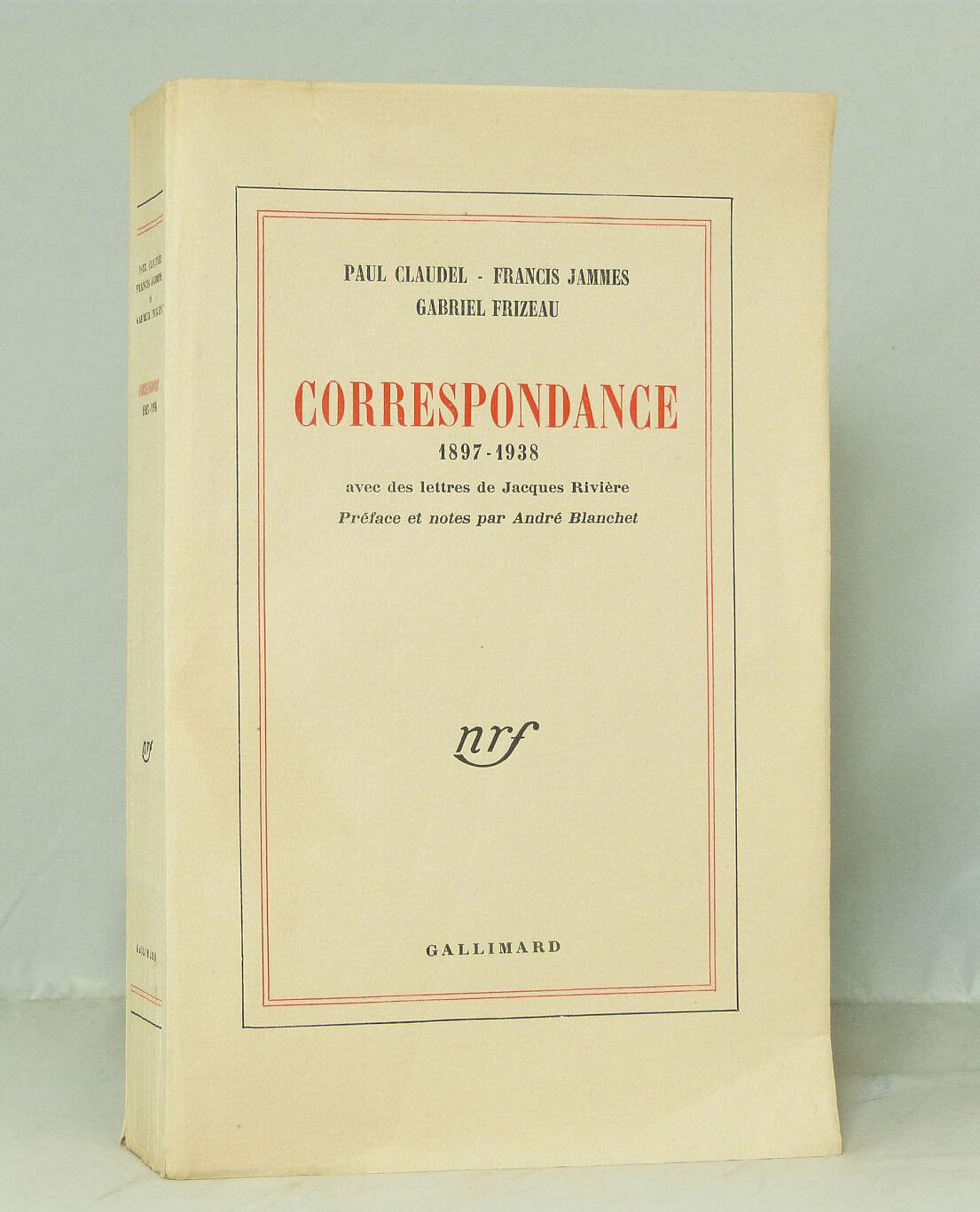 Correspondance. 1897-1938.